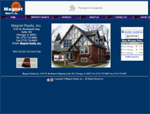 Tablet Screenshot of magnetrealty.com